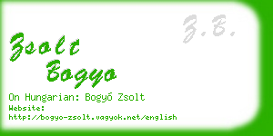 zsolt bogyo business card
