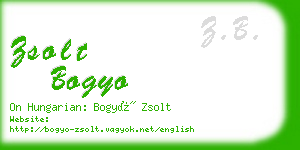 zsolt bogyo business card